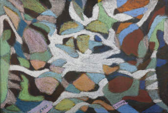 Rythmes printaniers. Pastel sur papier, 34 х 50 cm. 2012