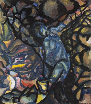 Prométhée. Huile sur toile, 100 x 88 cm. 2012