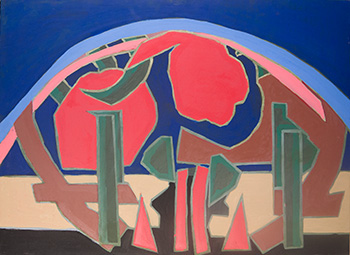 La chanson. Huile sur toile. H 74 x L 101 cm. 2019