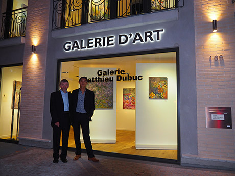 Nikolaï Kouzmine et Matthieu Dubuc après l'inauguration