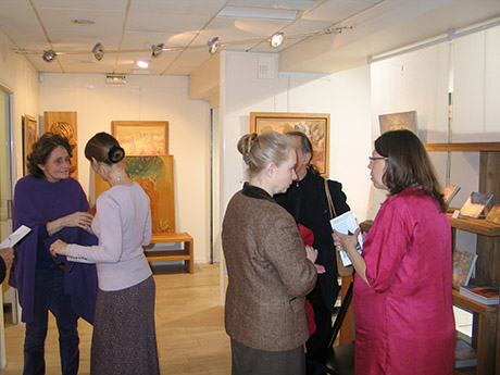 Exposition de Nikolaï Kouzmine à la galerie Matthieu Dubuc, juste à côté de la médiathèque à Rueil-Malmaison.